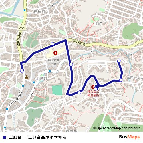 三原台 bus Line Map