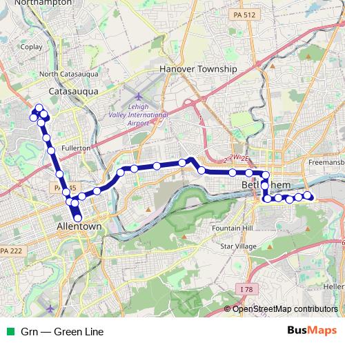 Grn bus Line Map