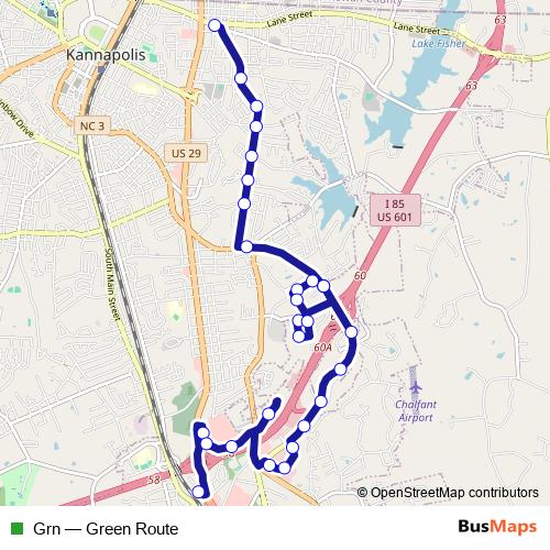 Grn bus Line Map