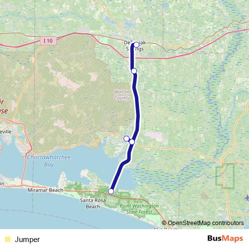 Jumper bus Line Map