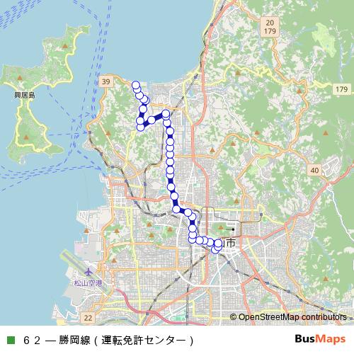 ６２ bus Line Map