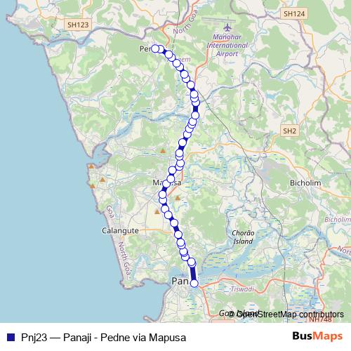 Pnj23 bus Line Map