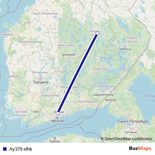 Ay379 efhk air Line Map