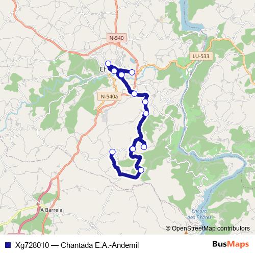 Xg728010 bus Line Map