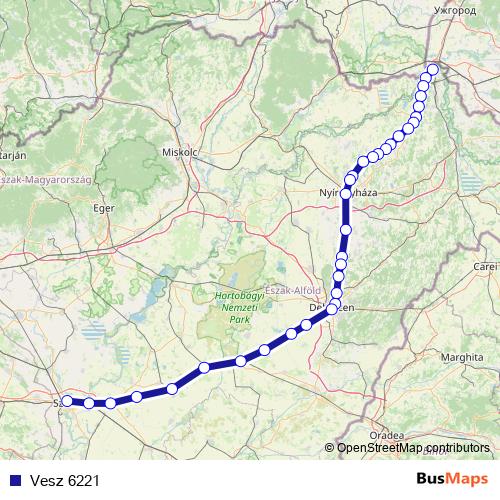 Vesz 6221 rail Line Map