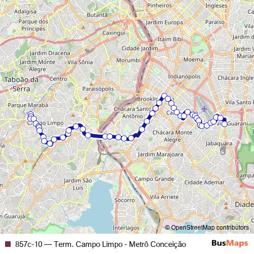 857c-10 bus Line Map