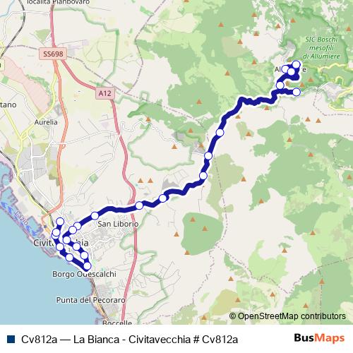 Cv812a bus Line Map