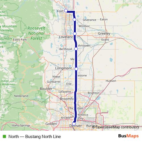 North bus Line Map