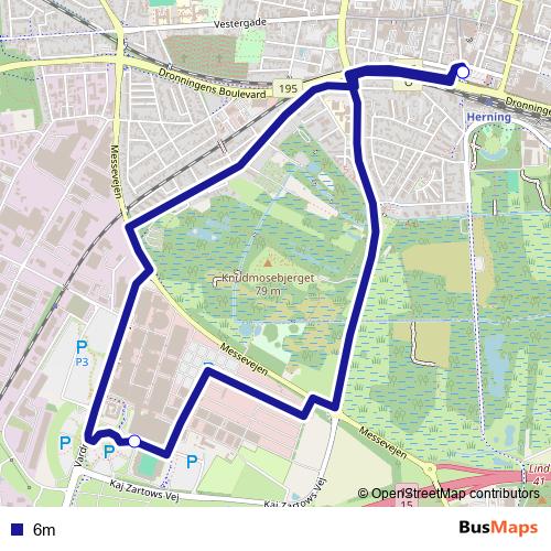 6m bus Line Map