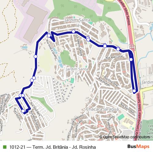 1012-21 bus Line Map