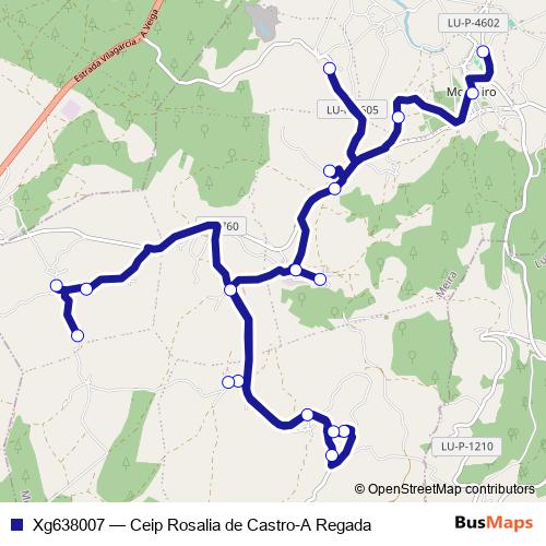 Xg638007 bus Line Map