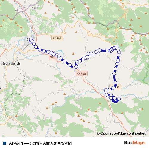 Ar994d bus Line Map