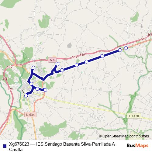 Xg676023 bus Line Map