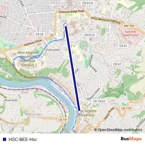HSC-BEE-Hsc tram Line Map