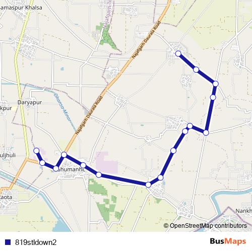 819stldown2 bus Line Map