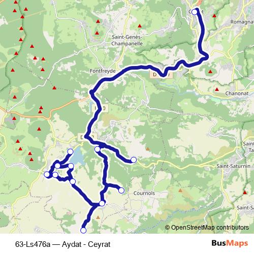 63-Ls476a bus Line Map