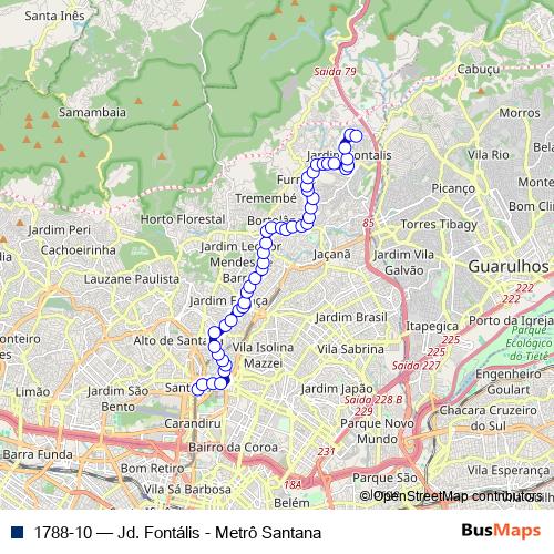 1788-10 bus Line Map