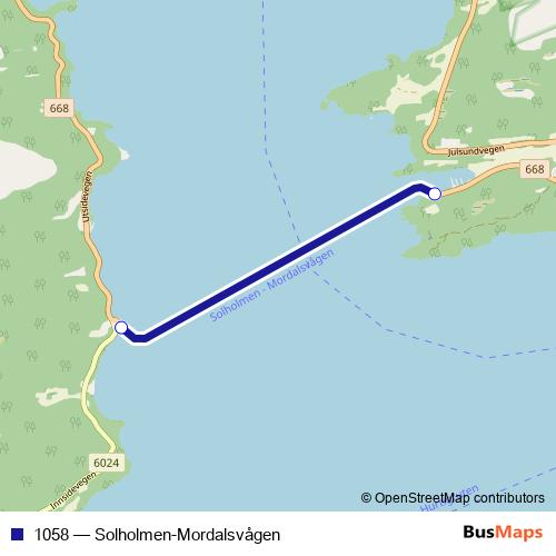 1058 ferry Line Map