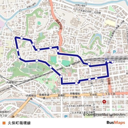 Kubocho Loop Line bus Line Map
