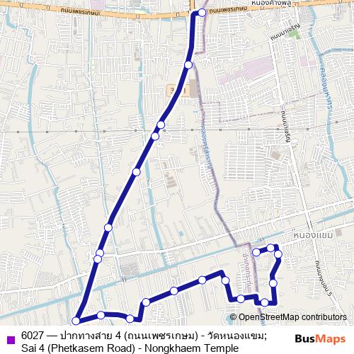 6027 bus Line Map