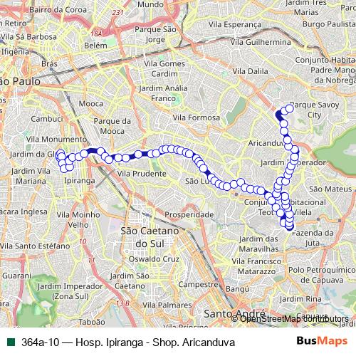 364a-10 bus Line Map