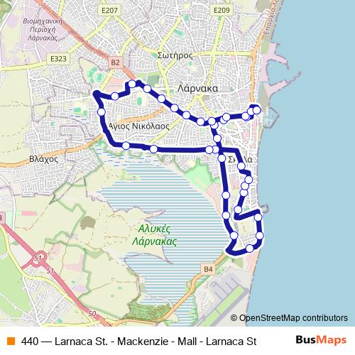 440 bus Line Map