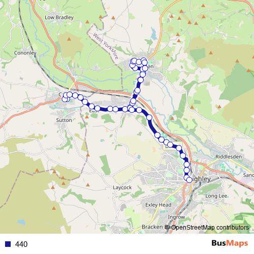 440 bus Line Map