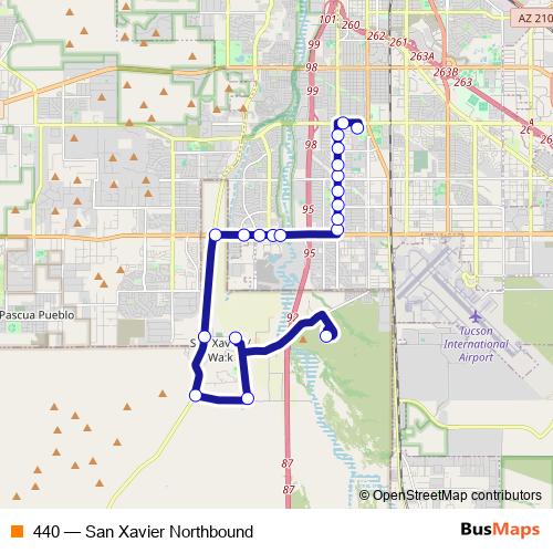 440 bus Line Map