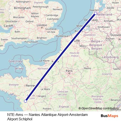 NTE-Ams bus Line Map