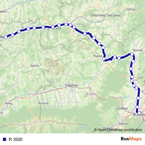 R 3500 rail Line Map