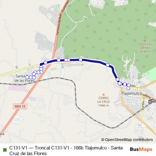 C131-V1 bus Line Map