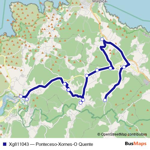 Xg811043 bus Line Map