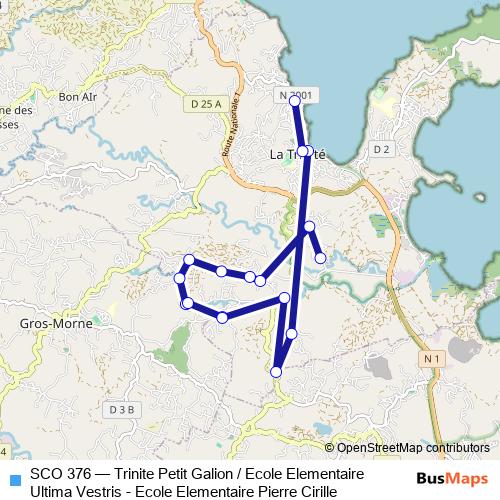 SCO 376 bus Line Map