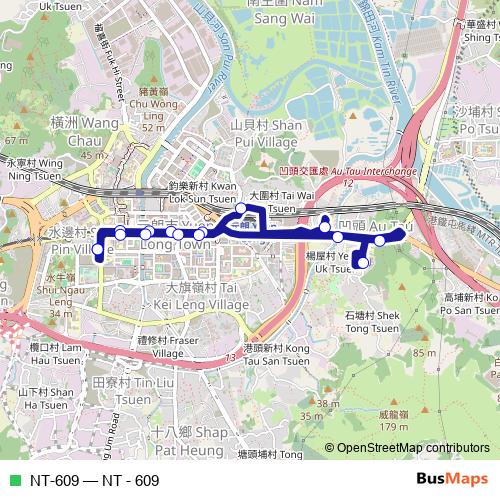 NT-609 bus Line Map