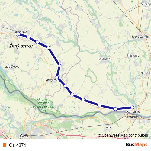 Os 4374 rail Line Map