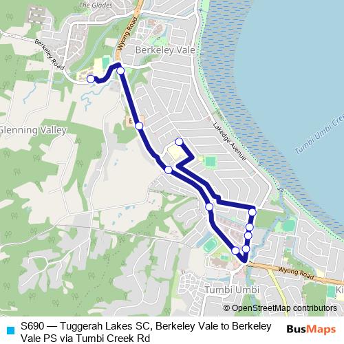 S690 bus Line Map