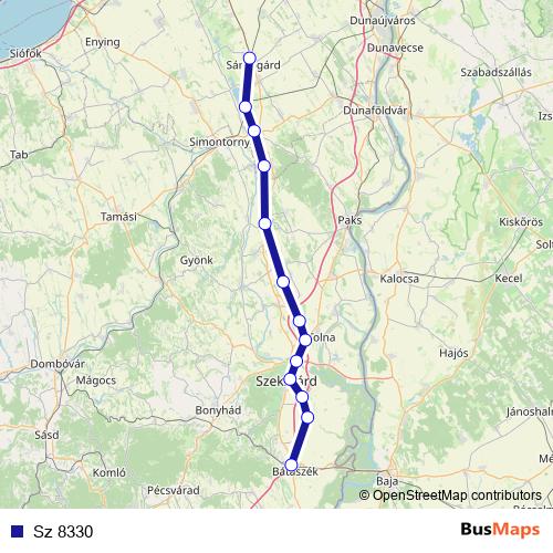 Sz 8330 rail Line Map