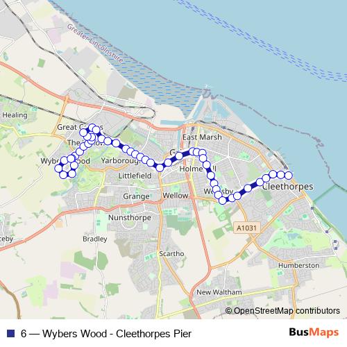 6 bus Line Map