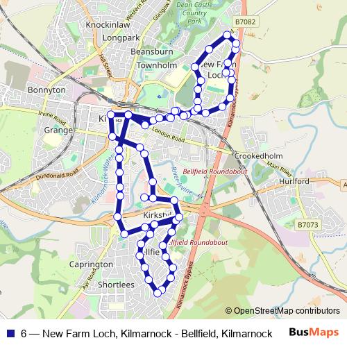 6 bus Line Map