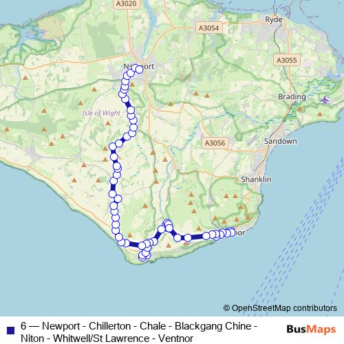 6 bus Line Map