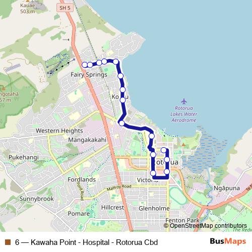 6 bus Line Map