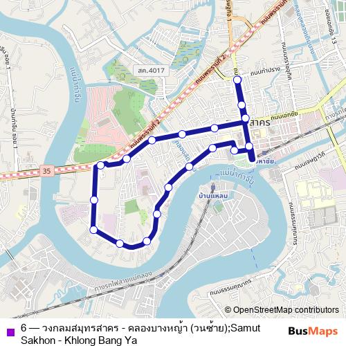 6 bus Line Map