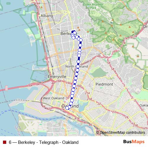 6 bus Line Map