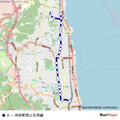 6 bus Line Map
