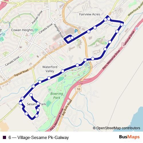 6 bus Line Map