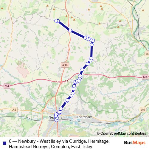 6 bus Line Map
