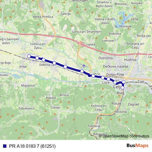PR A18 0183 7 (61251) bus Line Map