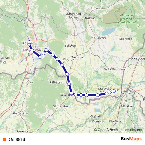 Os 8816 rail Line Map