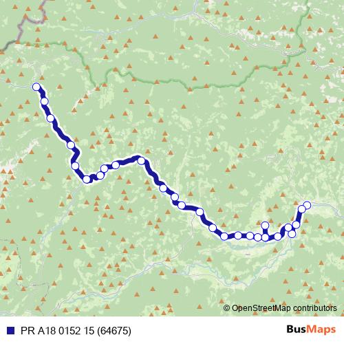PR A18 0152 15 (64675) bus Line Map