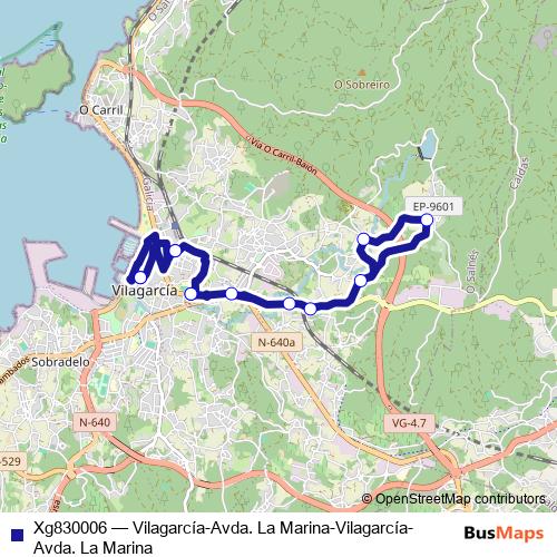 Xg830006 bus Line Map